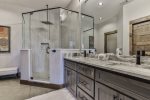 Terrace level bathroom w/walk-in shower
